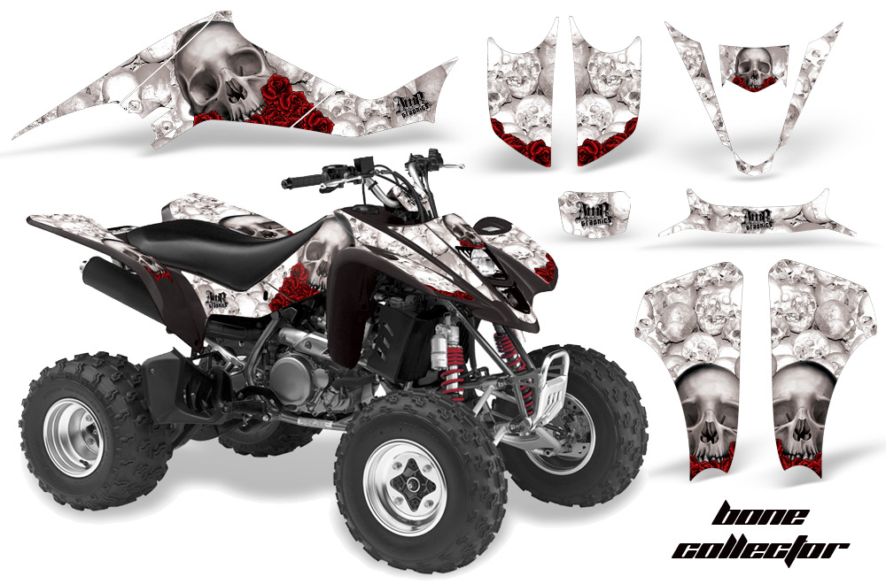 Suzuki LTZ 400 03-08 Graphics Bones White